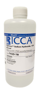 7450-16 | Tightrant™ Sodium Hydroxide, 1.00 Normal Tested in an ISO 17025 Accredited Facility